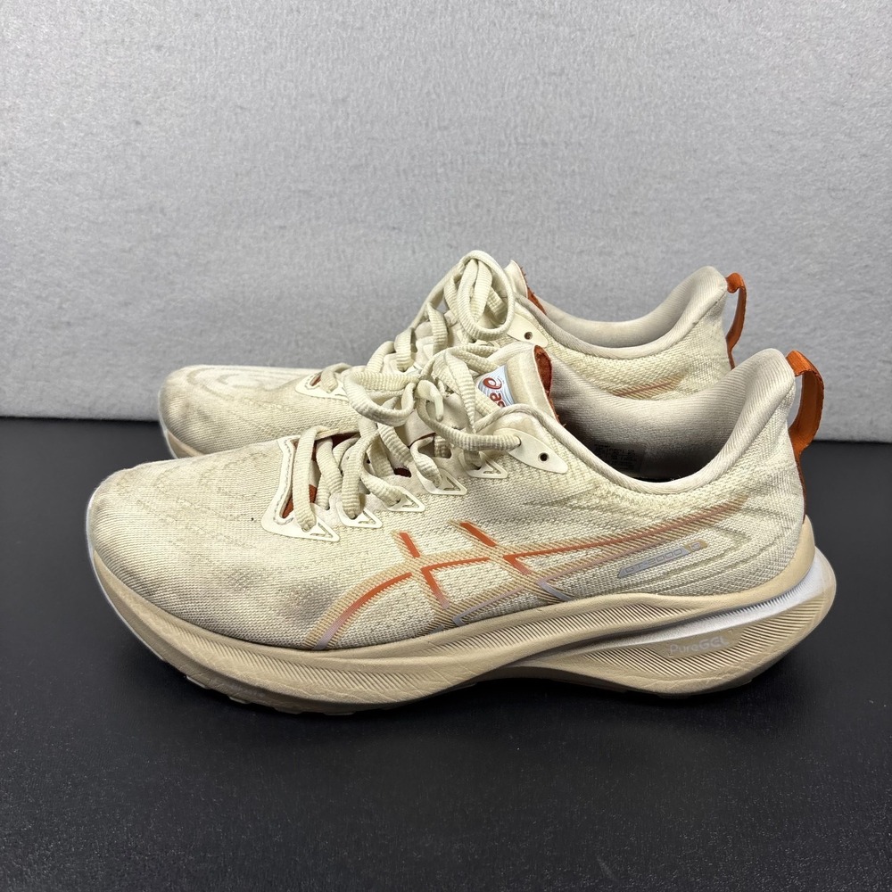 ASICS GT-2000 13 Women's 8.5 Running Shoes Pale Oak Feather Grey Orange 1012B887